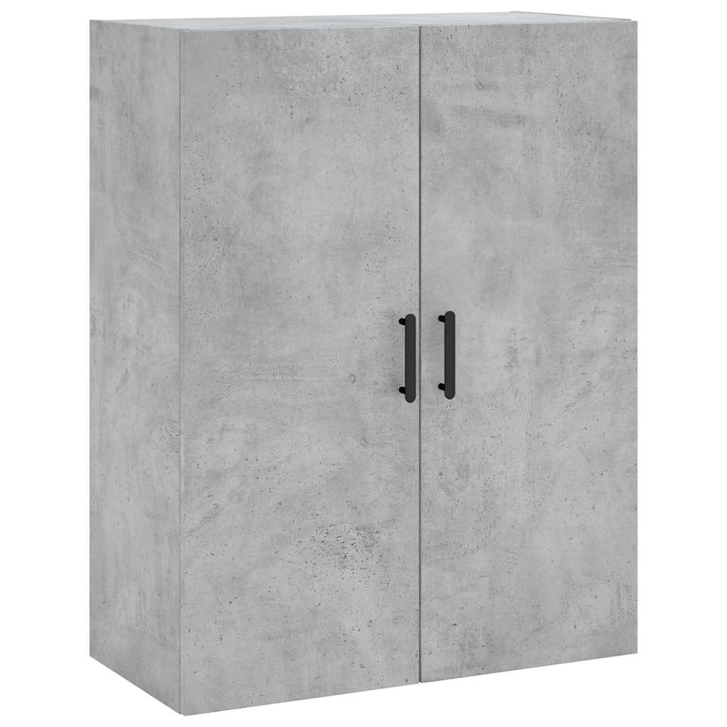 højskab 69,5x34x180 cm konstrueret træ betongrå