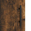 højskab 69,5x34x180 cm konstrueret træ røget egetræsfarve