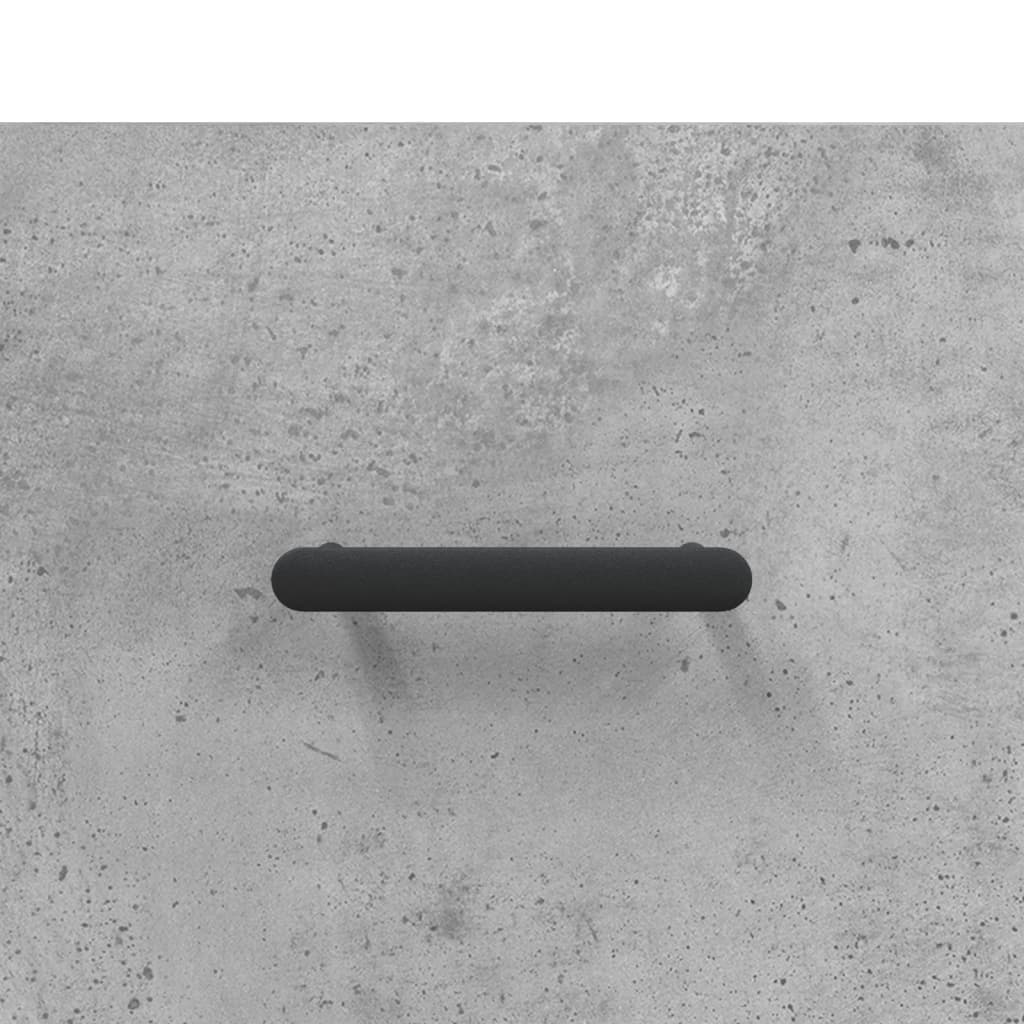 højskab 69,5x34x180 cm konstrueret træ betongrå