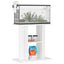 akvariebord 60x30x60 cm konstrueret træ hvid