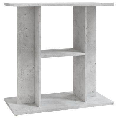 akvariestativ betongrå 60x30x60 cm konstrueret træ