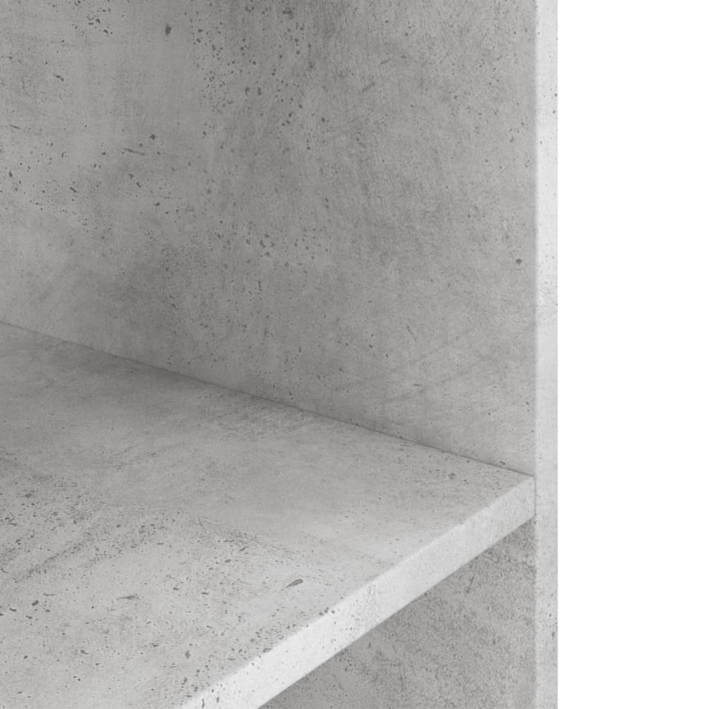 akvariestativ betongrå 60x30x60 cm konstrueret træ