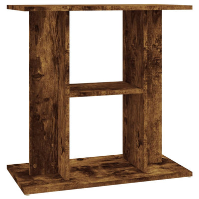 akvariestativ røget eg 60x30x60 cm konstrueret træ