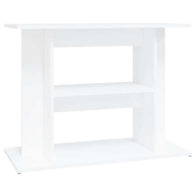 akvariebord 80x35x60 cm konstrueret træ hvid