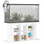 akvariebord 120x40x60 cm konstrueret træ hvid