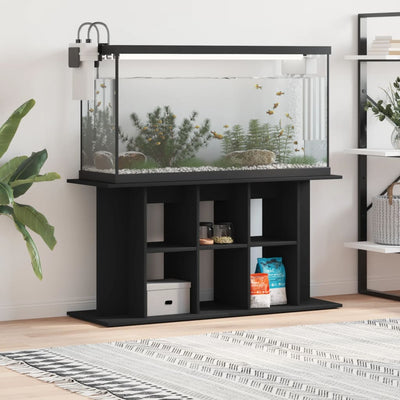 akvariebord 120x40x60 cm konstrueret træ sort