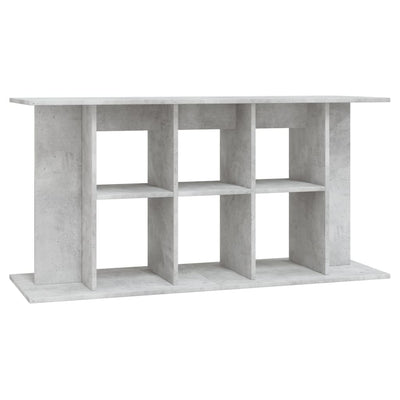 akvariestativ betongrå 120x40x60 cm konstrueret træ