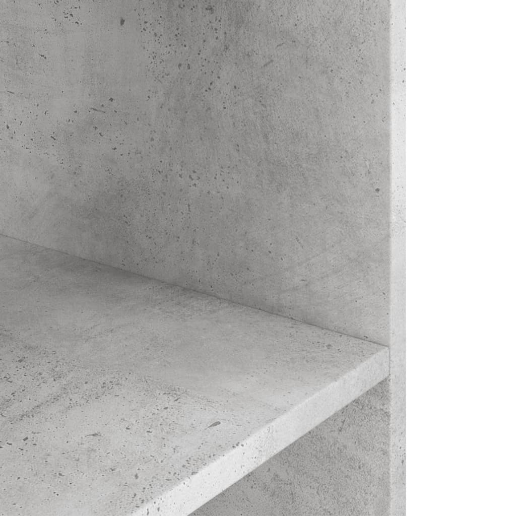 akvariestativ betongrå 120x40x60 cm konstrueret træ