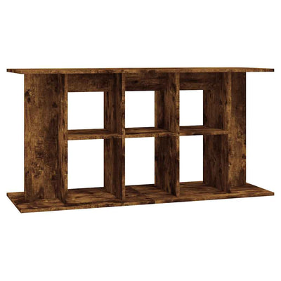 akvariebord 120x40x60 cm konstrueret træ røget egetræsfarve