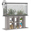 akvariebord 120x40x60 cm konstrueret træ grå sonoma-eg