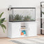 akvariebord 121x41x58 cm konstrueret træ hvid
