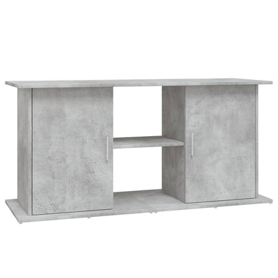 akvariestativ betongrå 121x41x58 cm konstrueret træ