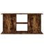akvariebord 121x41x58 cm konstrueret træ røget egetræsfarve