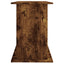 akvariebord 121x41x58 cm konstrueret træ røget egetræsfarve
