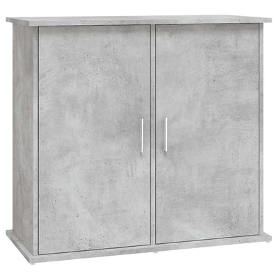 akvariestativ betongrå 81x36x73 cm konstrueret træ
