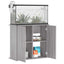 akvariebord 81x36x73 cm konstrueret træ grå sonoma-eg