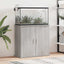 akvariebord 81x36x73 cm konstrueret træ grå sonoma-eg