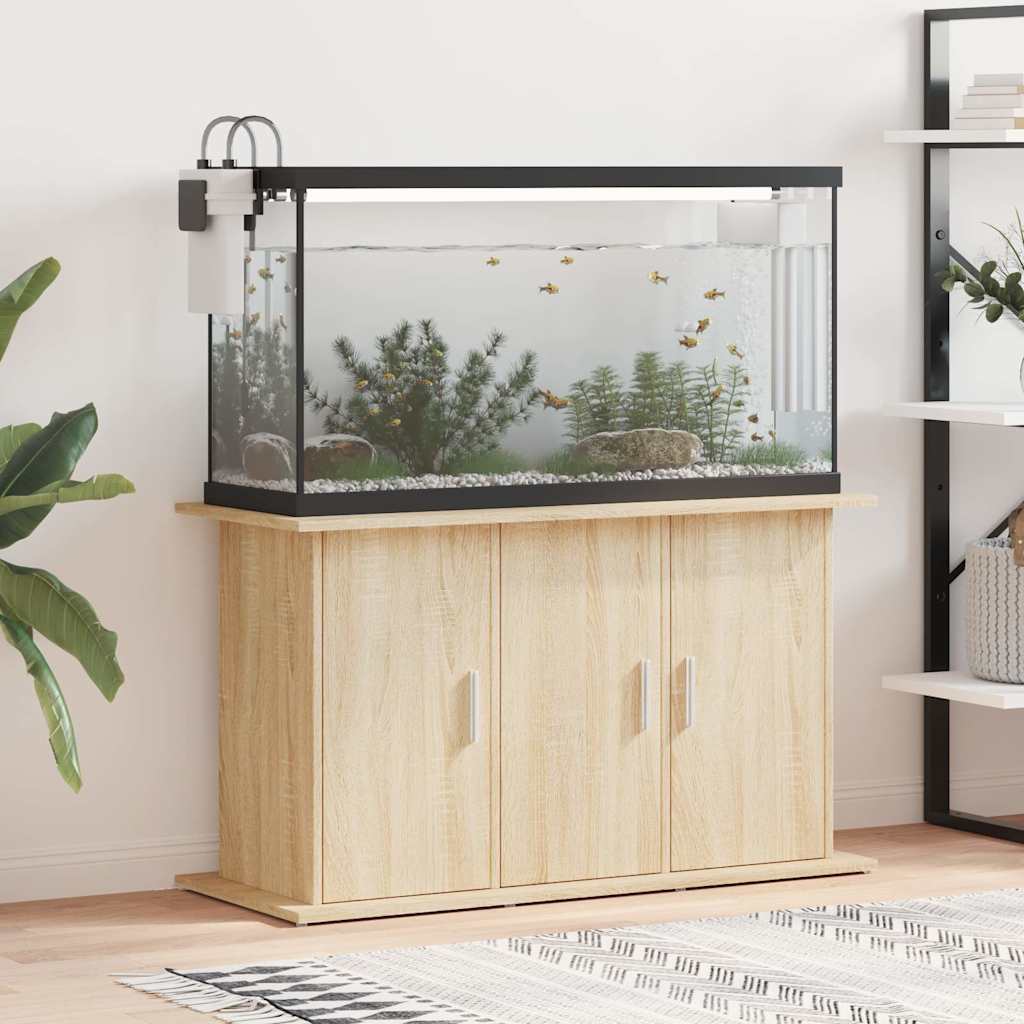 akvariebord 101x41x58 cm konstrueret træ sonoma-eg billede
