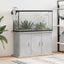 akvariestativ betongrå 101x41x58 cm konstrueret træ