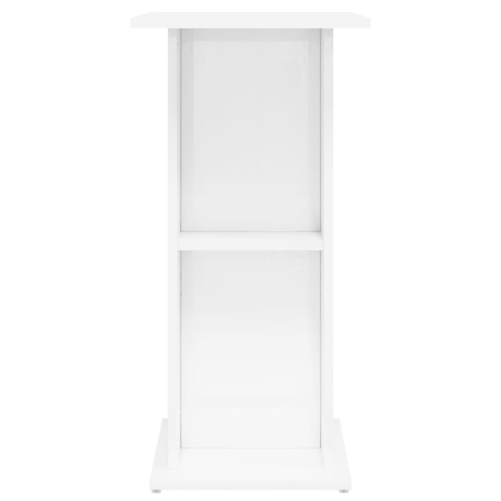 akvariebord 60,5x36x72,5 cm konstrueret træ hvid højglans