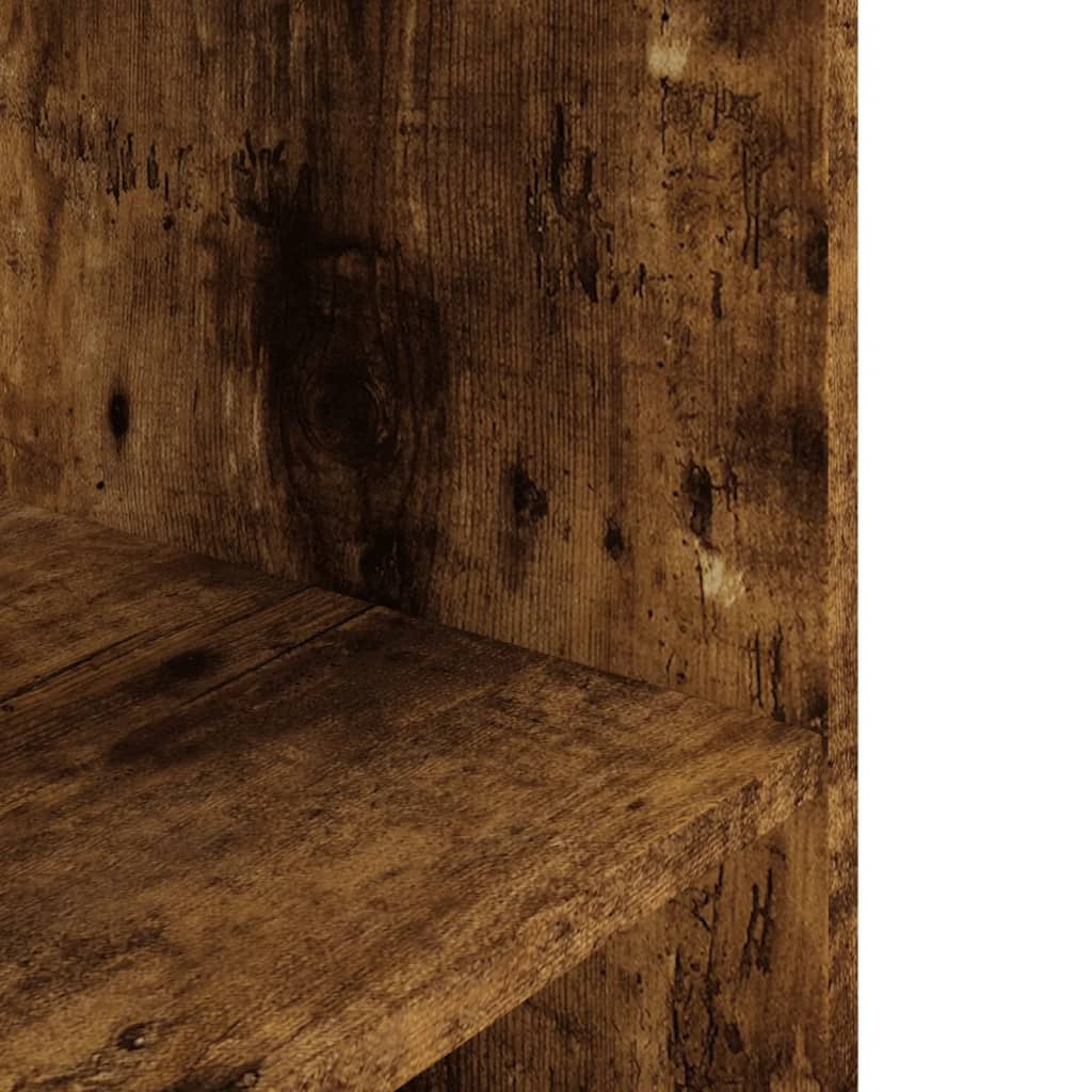 akvariebord 60,5x36x72,5 cm konstrueret træ røget egetræsfarve