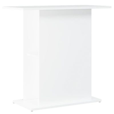 akvariestativ hvid 75x36x72,5 cm konstrueret træ