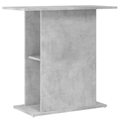 akvariebord 75x36x72,5 cm konstrueret træ betongrå