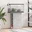 akvariebord 75x36x72,5 cm konstrueret træ betongrå