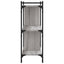 bogreol 76x32x88 cm 3 hylder konstrueret træ grå sonoma-eg