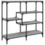 konsolbord 103x32x95 cm konstrueret træ grå sonoma-eg