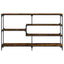 konsolbord 160x32x95 cm konstrueret træ røget egetræsfarve