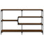 konsolbord 160x32x95 cm konstrueret træ brun egetræsfarve