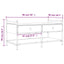 sofabord 99x50x50 cm konstrueret træ sonoma-eg