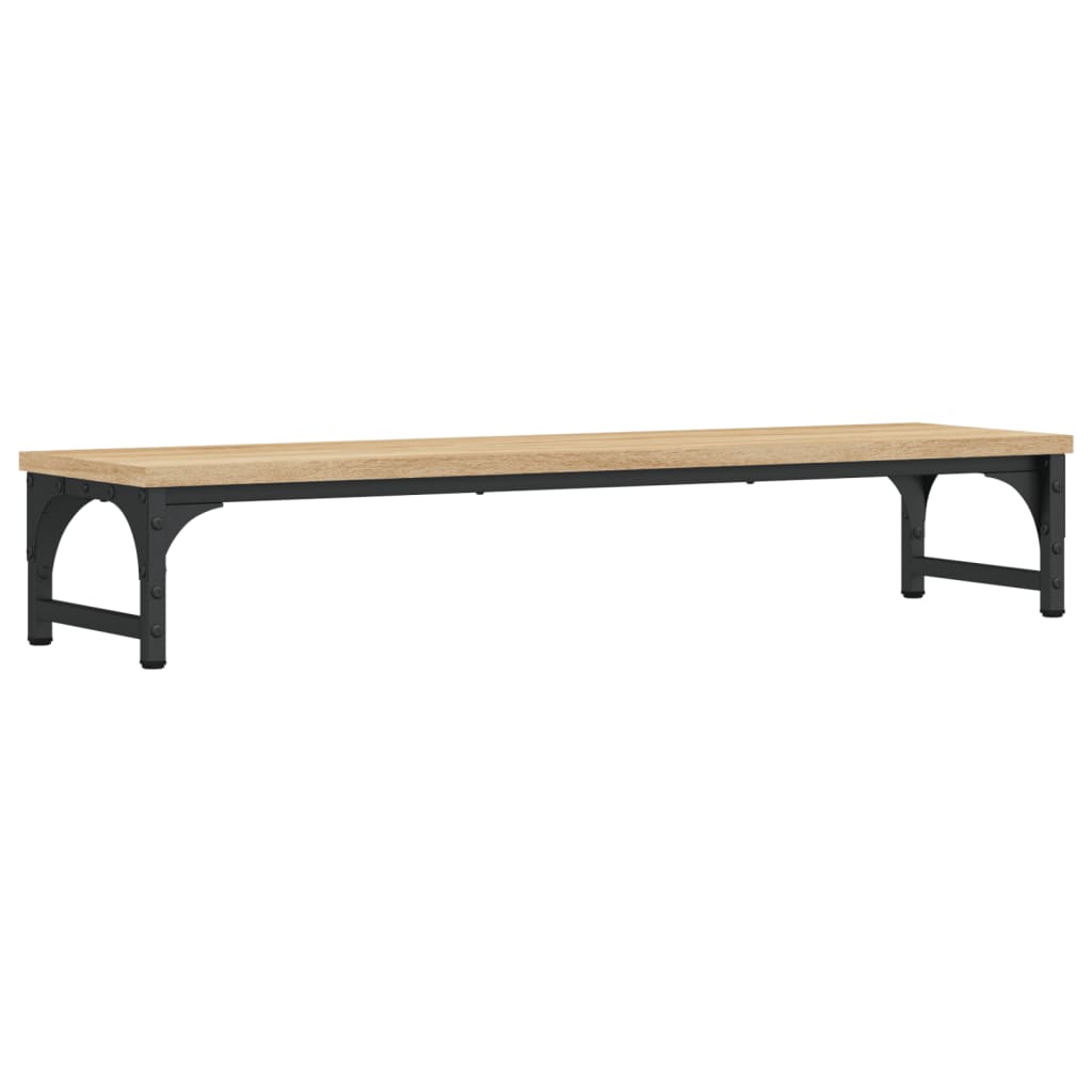 skærmstander 85x23x15,5 cm konstrueret træ sonoma-eg