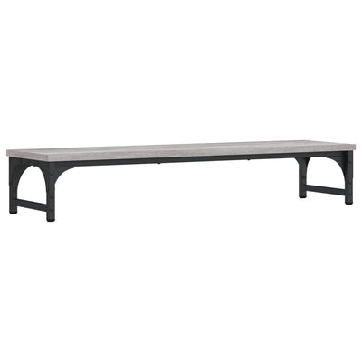skærmstander 85x23x15,5 cm konstrueret træ grå sonoma-eg