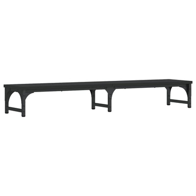skærmstander 105x23x15,5 cm konstrueret træ sort