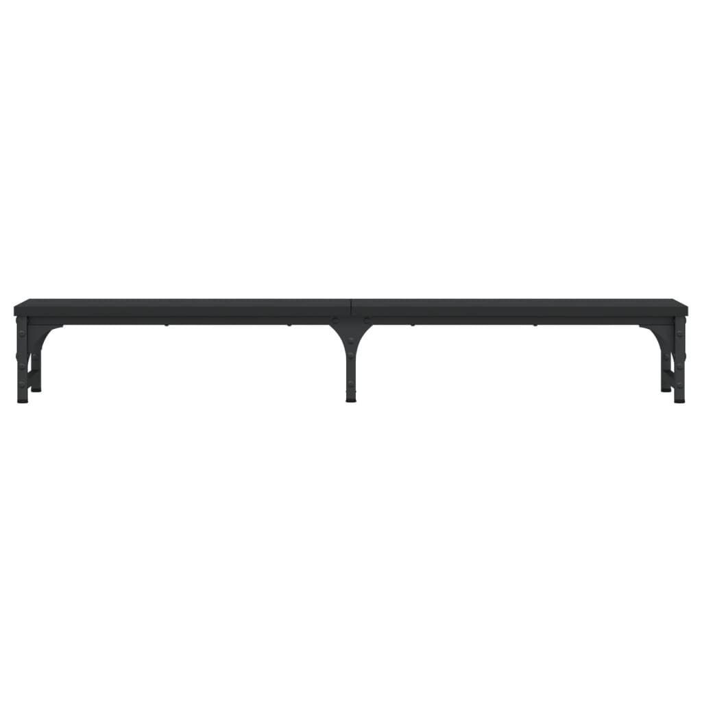 skærmstander 105x23x15,5 cm konstrueret træ sort