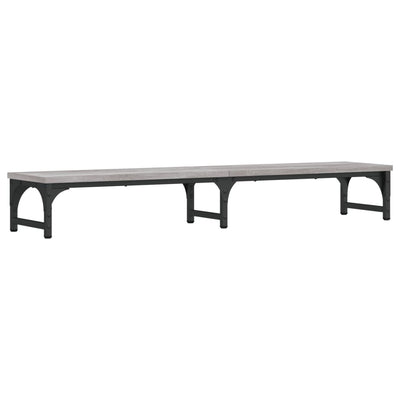 skærmstander 105x23x15,5 cm konstrueret træ grå sonoma-eg