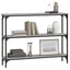 konsolbord 100x22,5x75 cm konstrueret træ grå sonoma-eg