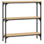 konsolbord Sonoma eg 75x22,5x75 cm konstrueret træ