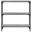 konsolbord 75x22,5x75 cm konstrueret træ grå sonoma-eg
