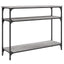 konsolbord 100x29x75 cm konstrueret træ grå sonoma-eg