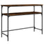 konsolbord 100x35,5x75 cm konstrueret træ røget egetræsfarve