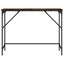 konsolbord 100x32x75 cm konstrueret træ røget egetræsfarve
