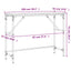 konsolbord 100x32x75 cm konstrueret træ røget egetræsfarve