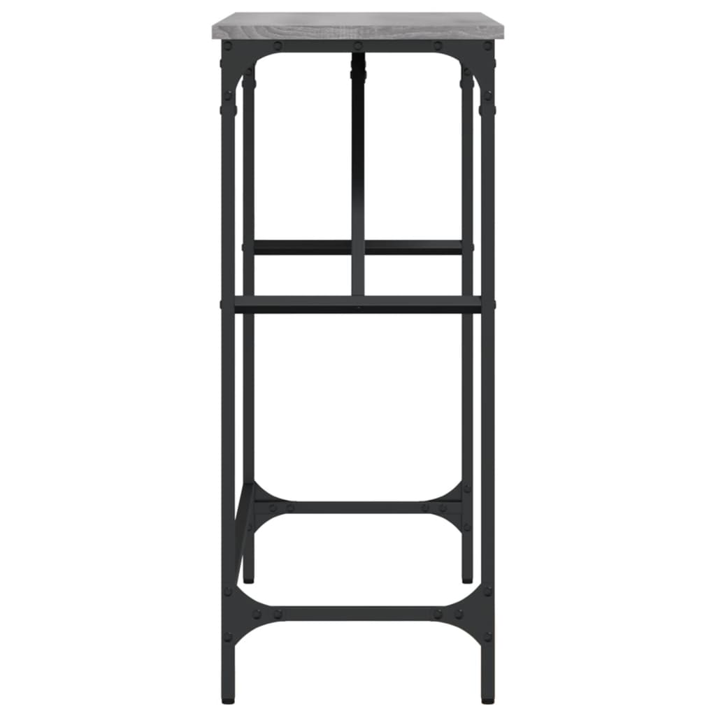 konsolbord 100x32x75 cm konstrueret træ grå sonoma-eg