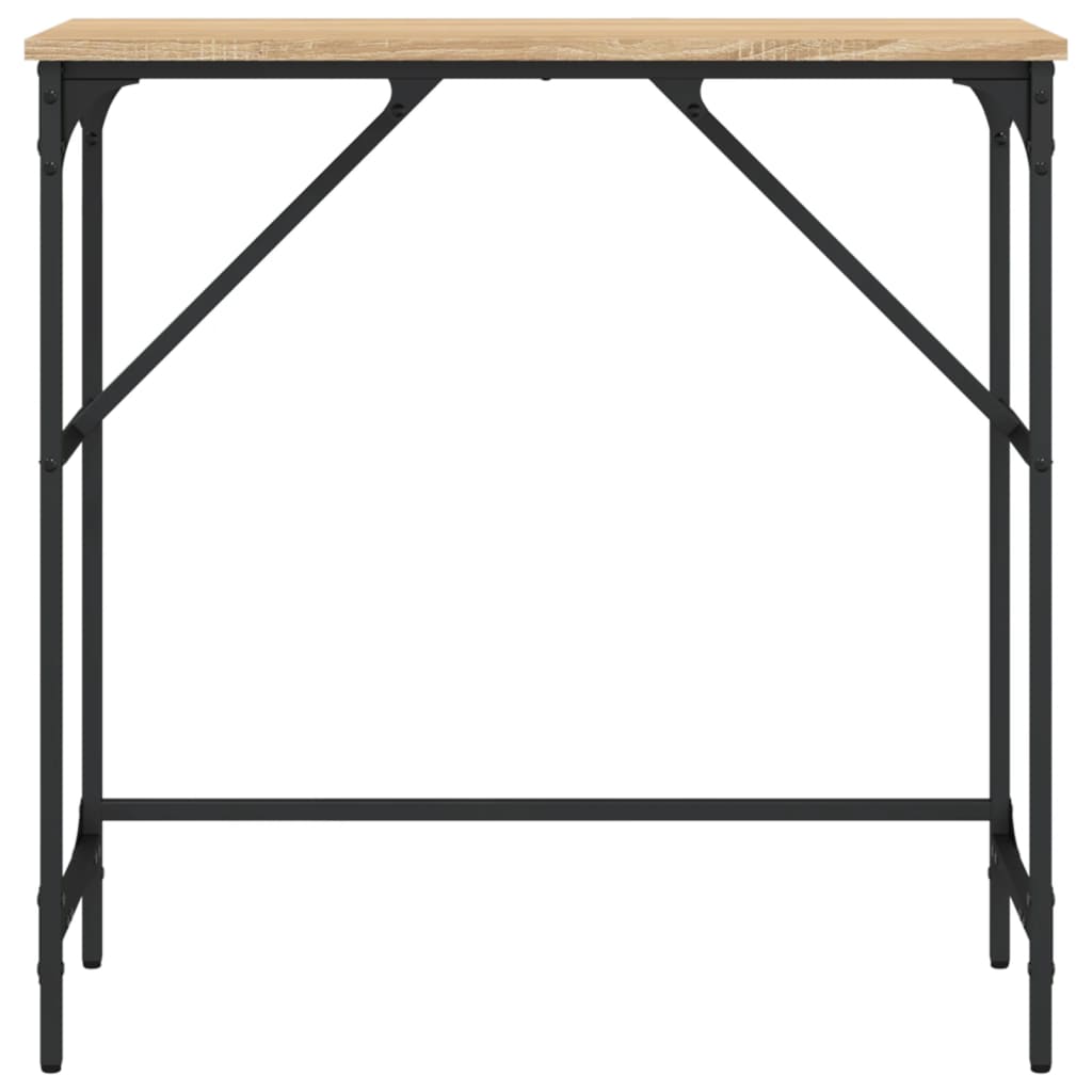 konsolbord 75x32x75 cm konstrueret træ sonoma-eg