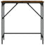 konsolbord 75x32x75 cm konstrueret træ røget egetræsfarve