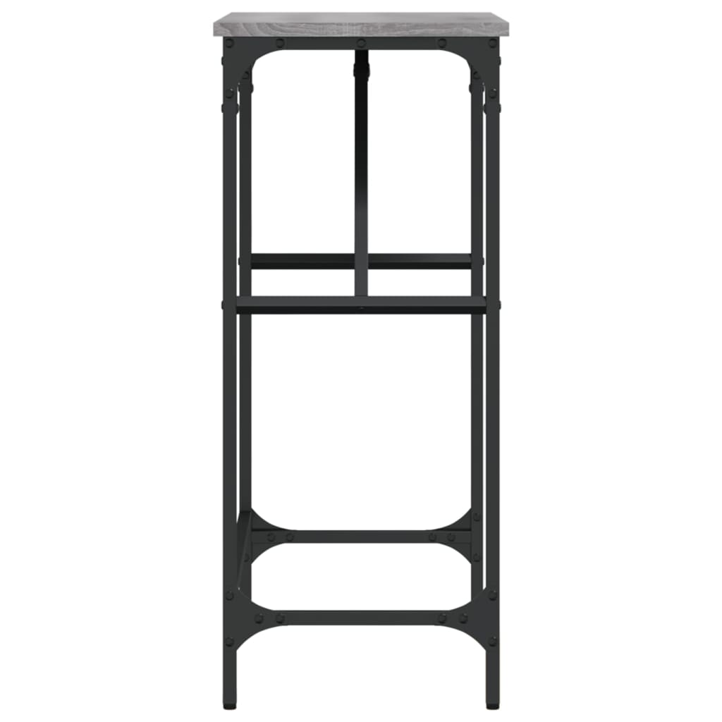 konsolbord 75x32x75 cm konstrueret træ grå sonoma-eg