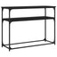 konsolbord 100x35,5x75 cm konstrueret træ sort